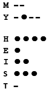 My Heist Morse Code